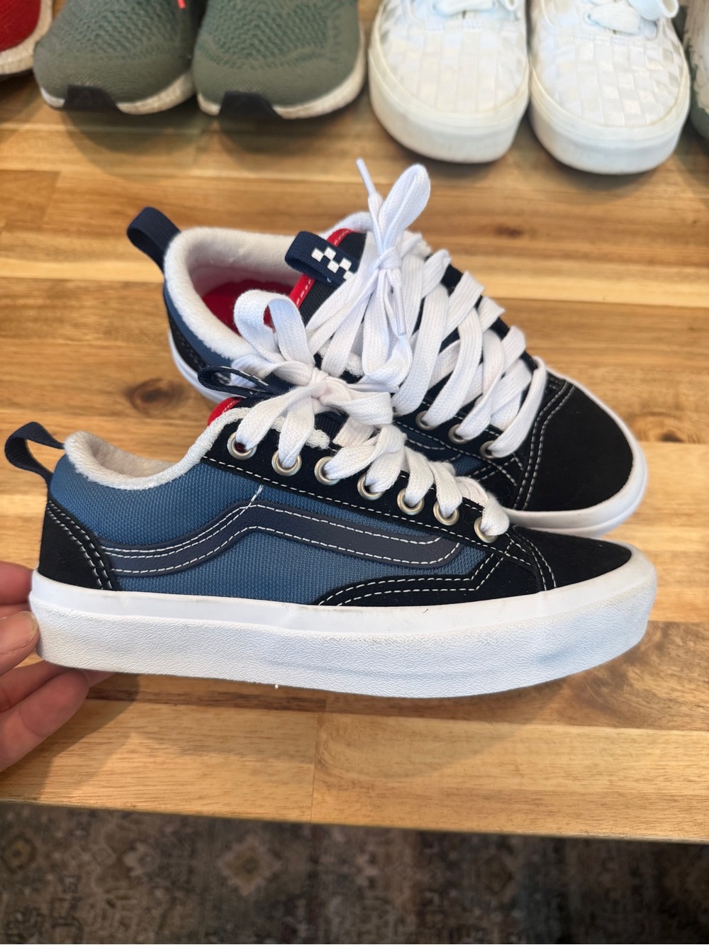 Vans Old school Low-Top Sneakers in Navy, Blue & White “cushcore”